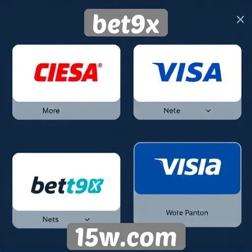 Métodos de pagamento disponíveis no bet9x